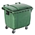 Dual Trash Bins UV Unwrapped 3D model small image 3