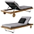 Elegant Sunray Loungers for Relaxation 3D model small image 8