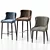 Customizable Trendy Velvet Chairs 3D model small image 10