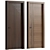 Wood and Metal Interior Doors 3D model small image 3