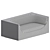 Jorge Zalszupin Mid-Century Cubo Sofa 3D model small image 3