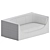 Jorge Zalszupin Mid-Century Cubo Sofa 3D model small image 4