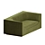 Jorge Zalszupin Mid-Century Cubo Sofa 3D model small image 7