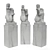 Cubist Woman Metal Sculpture Display 3D model small image 3