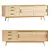 Retro-Inspired Media Console with Acorn Finish 3D model small image 1