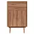 Keira Solid Wood Bar Cabinet - Modern Design 3D model small image 2