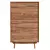 Modern 6-Drawer Wood Dresser 3D model small image 2