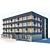 Industrial Building 3D Model Kit 3D model small image 8