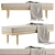 Minimalist Walnut Bench Design 3D model small image 2