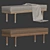 Minimalist Walnut Bench Design 3D model small image 7