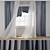 Wind Blowing Effect Curtain 3D 3D model small image 1