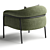 Modern Chic Belly Armchair 3D model small image 3