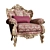 Baroque Armchair | Elegant Design 3D model small image 1