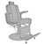 Classic Design Barber Chair "Jack 3D model small image 2