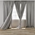 Minimalist Curtain Model Collection 3D model small image 3