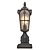 Retro Glass Black Wall Sconce 3D model small image 2