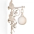 Elegant Forged Wall Sconce 3D model small image 5