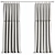 Modern Curtain Set M22 3D model small image 3