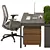 Modern Office Furniture Set No.4 3D model small image 4