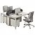 Modern Office Furniture Set No.4 3D model small image 5
