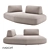 Norwegian Sofa Bed NORI 7 3D model small image 1