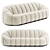 Pierre Paulin Alpha Sofa Settee 3D model small image 1