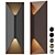 Elegant Modern Metal Outdoor Sconce 3D model small image 1