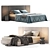 "Sleek Harris Bed 3D Model 3D model small image 1