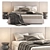 "Sleek Harris Bed 3D Model 3D model small image 6