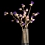 Modern Thistle Bouquet in Glass Vase 3D model small image 6