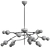 Mid-Century Orbital Chandelier Italy 3D model small image 3