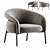 Modern Comfort Bella Armchair 3D model small image 1