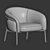 Modern Comfort Bella Armchair 3D model small image 4