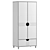 Halli Swing Wardrobe: Sleek Design 3D model small image 2