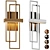 Modern Metal Geometric Wall Sconce 3D model small image 1