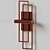 Modern Metal Geometric Wall Sconce 3D model small image 3