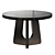 Modern Noir Dining Table 48in 3D model small image 2