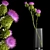 Green Thistle Bouquet in Modern Vase 3D model small image 1