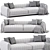 Contemporary Softbay Sofa for Porada 3D model small image 5