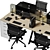 High-Detail Office Furniture Collection 3D model small image 8