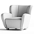 Elegant Lewis Armchair for You 3D model small image 3