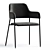Elegant Velvet Dining Chair 3D model small image 1