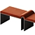 Velvet Bronze Arc Bench 3D model small image 2