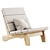 Modern Rio Manso Lounge Chair 3D model small image 2