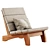 Modern Rio Manso Lounge Chair 3D model small image 3