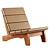 Modern Rio Manso Lounge Chair 3D model small image 4