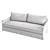 Luxury European Handcrafted Two-Seater Sofa 3D model small image 2