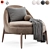 Modern Minotti Sendai Armchair in Multiple Formats 3D model small image 4