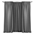 Modern Curtains Set, High-Quality Fabric 3D model small image 2