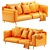 Modern Arflex Faubourg Sofa 3D model small image 6